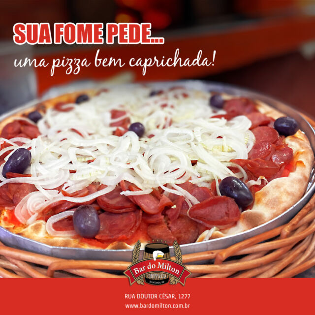 Sexta-feira combina com a melhor pizza da Zona Norte!

E sabe o melhor? As nossas são assadas em forno a lenha, garantindo aquele sabor irresistível que você não consegue esquecer.
 
Venha provar, ou peça a sua!

📞 (11) 2099-4000
📱 (11) 99506-4120
📍 R. Doutor César, 1277 – Santana

#Bardomilton #Bar #Zonanorte #Santana #ZN #pizza #pizzas #calabresa #sextafeira