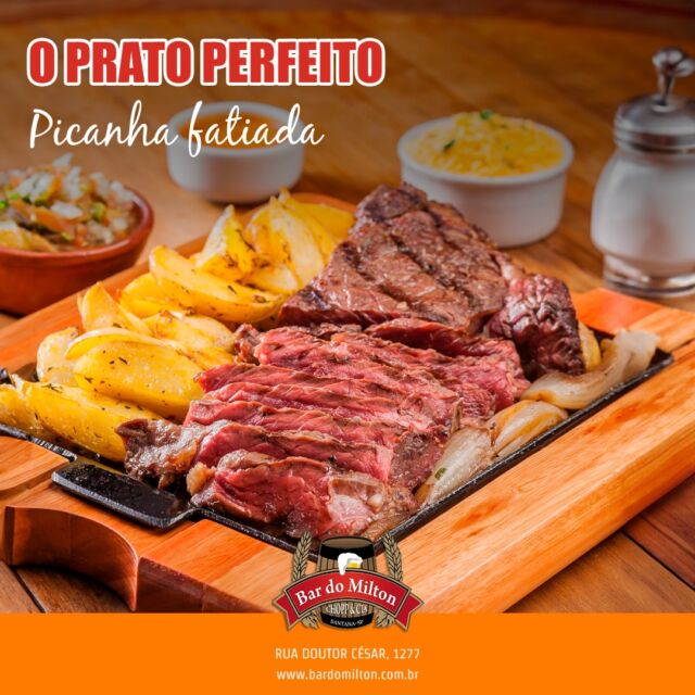 O prato perfeito está te esperando no Bar do Milton!

 Nossa picanha fatiada é suculenta, no ponto certo e preparada com todo carinho pelo nosso Chef. Ideal para compartilhar com amigos e família, acompanhada de nosso famoso chopp Brahma geladinho. 

📞 (11) 2099-4000
📱 (11) 99506-4120
📍 R. Doutor César, 1277 – Santana

#BarDoMilton #PicanhaFatiada #ChoppGelado #Gastronomia #PratoPerfeito