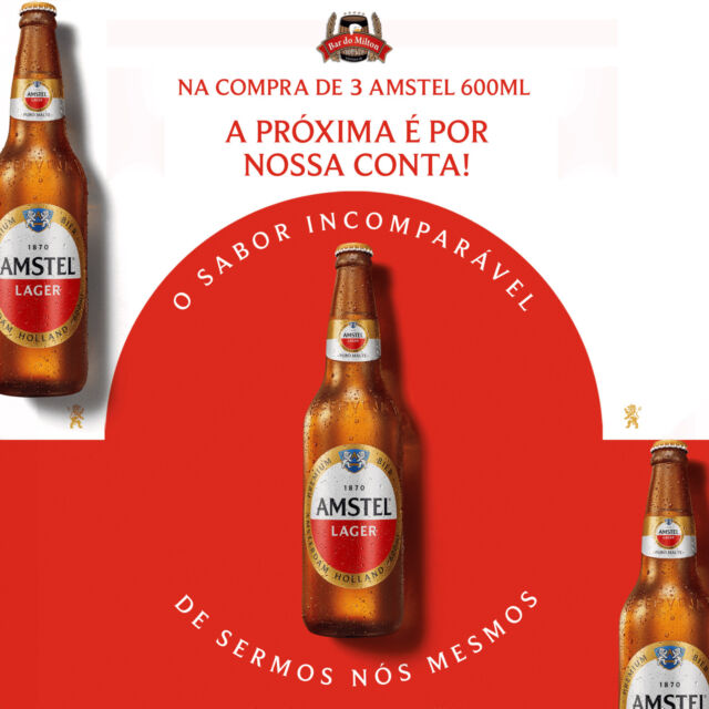 Que tal uma Amstel geladinha? Então se liga só nessa novidade: na compra de 3, a próxima é por nossa conta! 

Não perca essa oportunidade de curtir com os amigos no Bar do Milton. Venha brindar e aproveitar esse super desconto!

📞 (11) 2099-4000
📱 (11) 99506-4120
📍 R. Doutor César, 1277 – Santana

#Amstel #Promoção #BarDoMilton